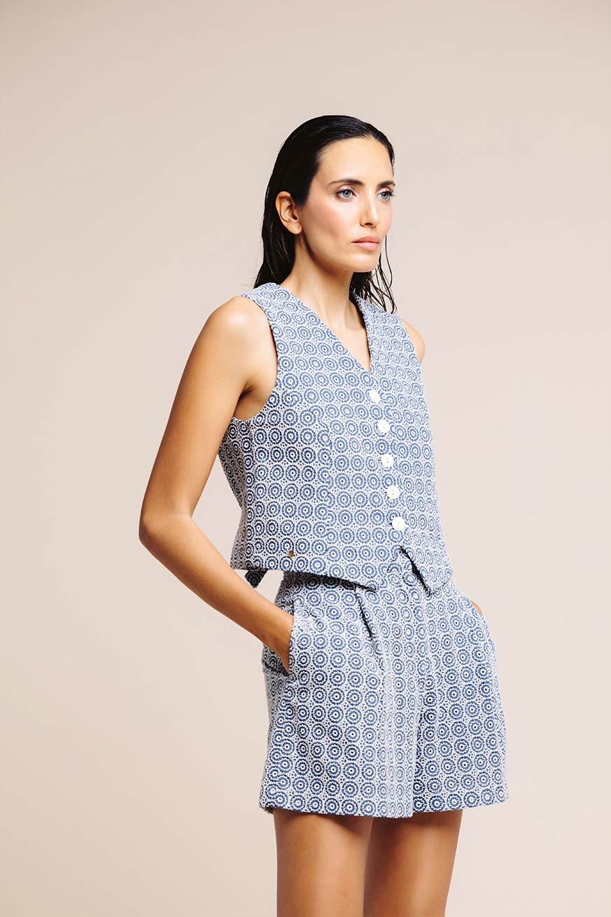 CONJUNTO LINO BORDADO AZUL 3