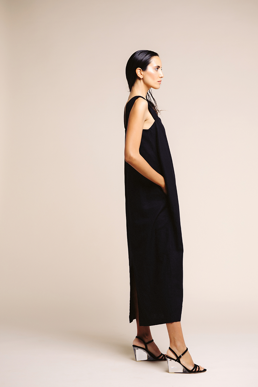 VESTIDO SACO JARETAS NEGRO 2