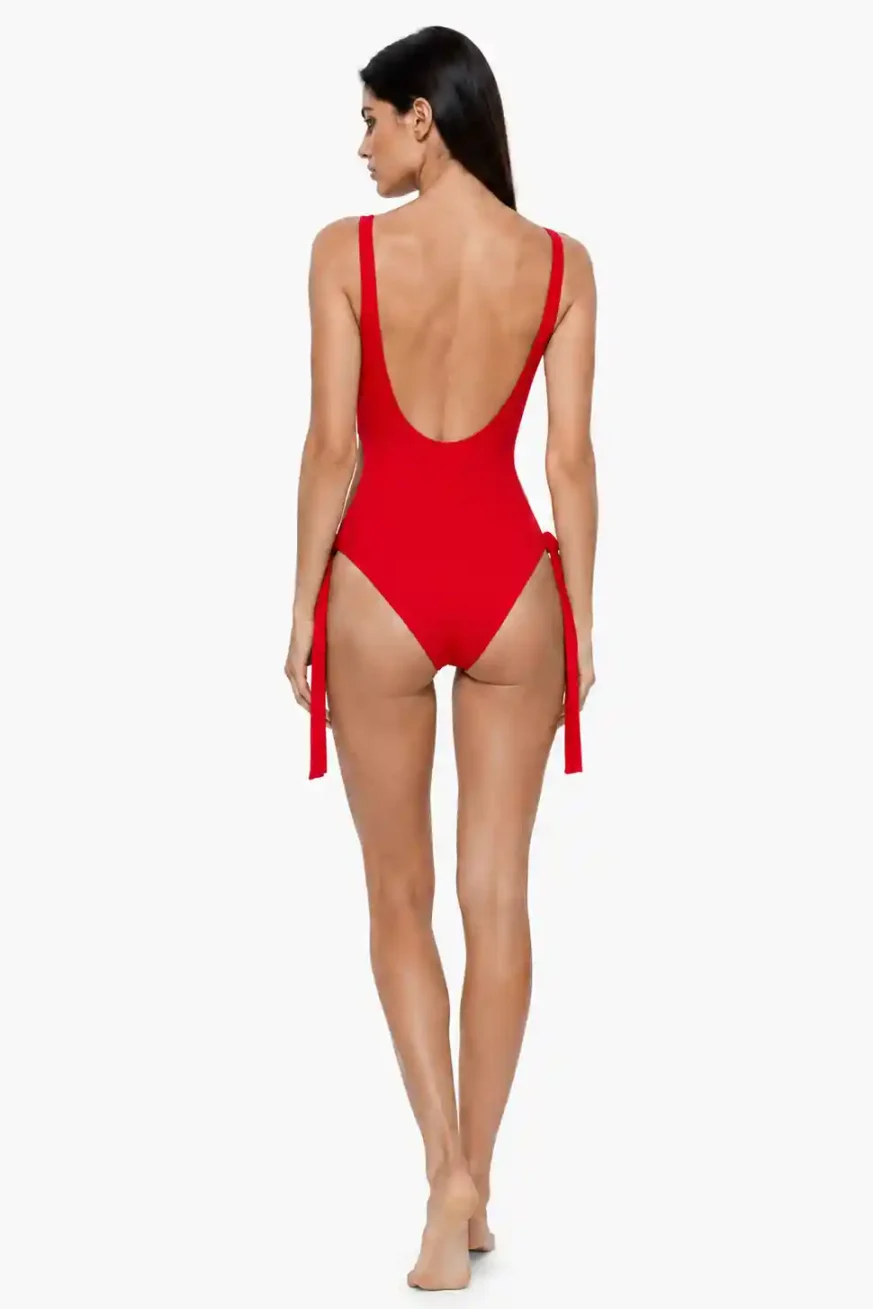 BAÑADOR CARMÍN ELENA MORALES HUAHINE SS26 2