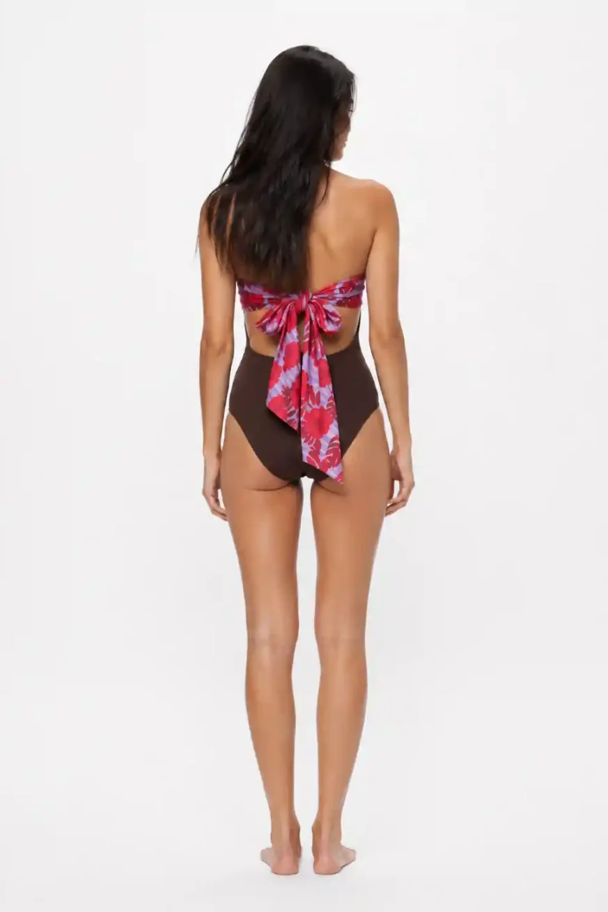 BAÑADOR MOKA ELENA MORALES COLECCIÓN HUAHINE SS26 2