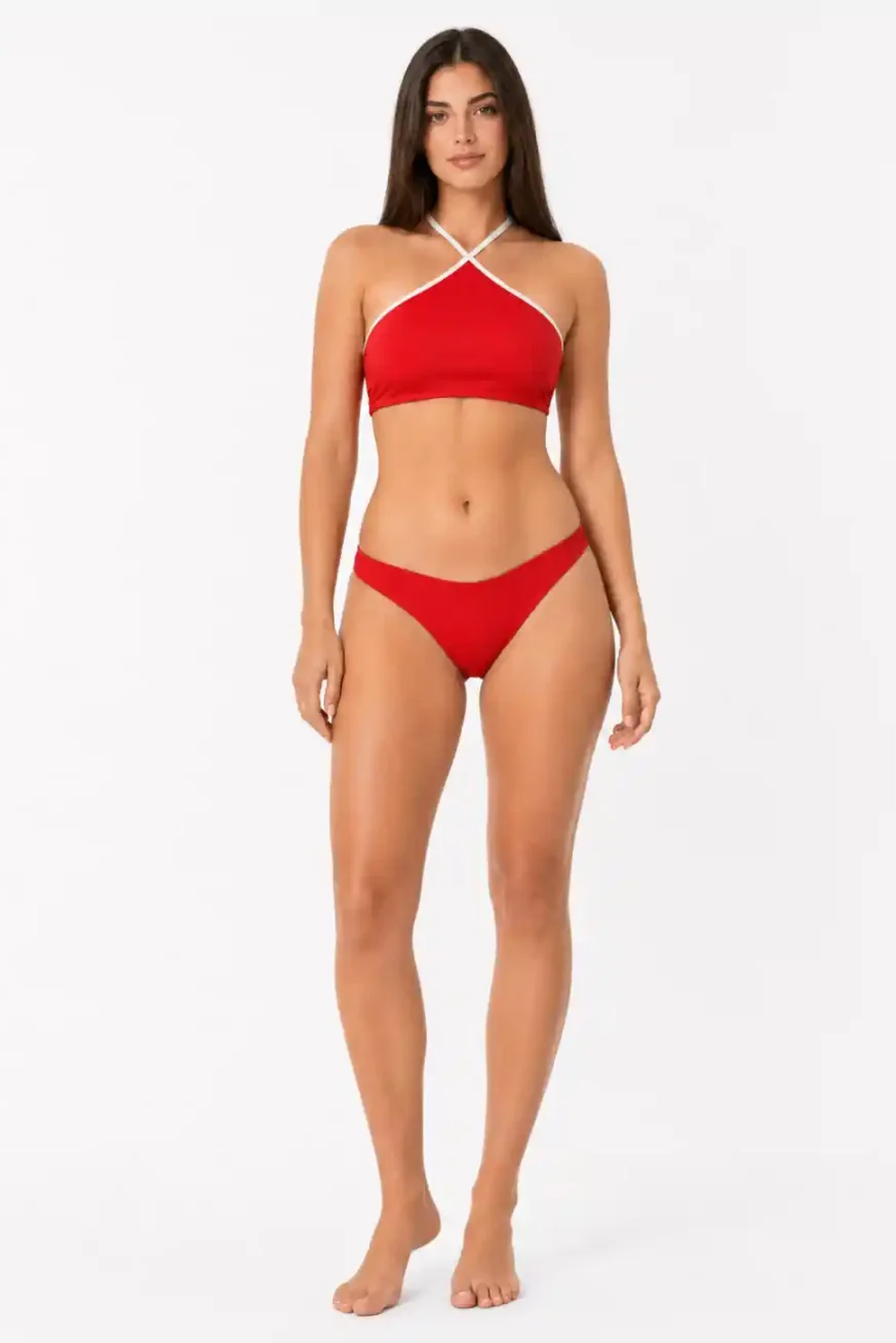 BIKINI CARMÍN ELENA MORALES COLECCIÓN HUAHINE SS26 1
