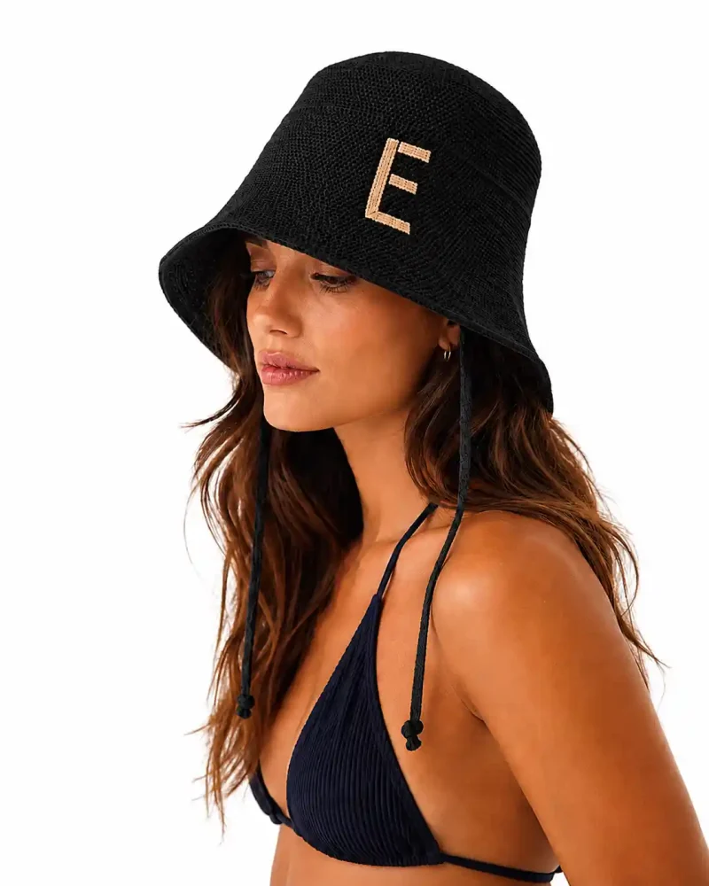 GORRITO BUCKET NEGRO ELENA MORALES COLECCIÓN LA COSTA SS27 2 (1)