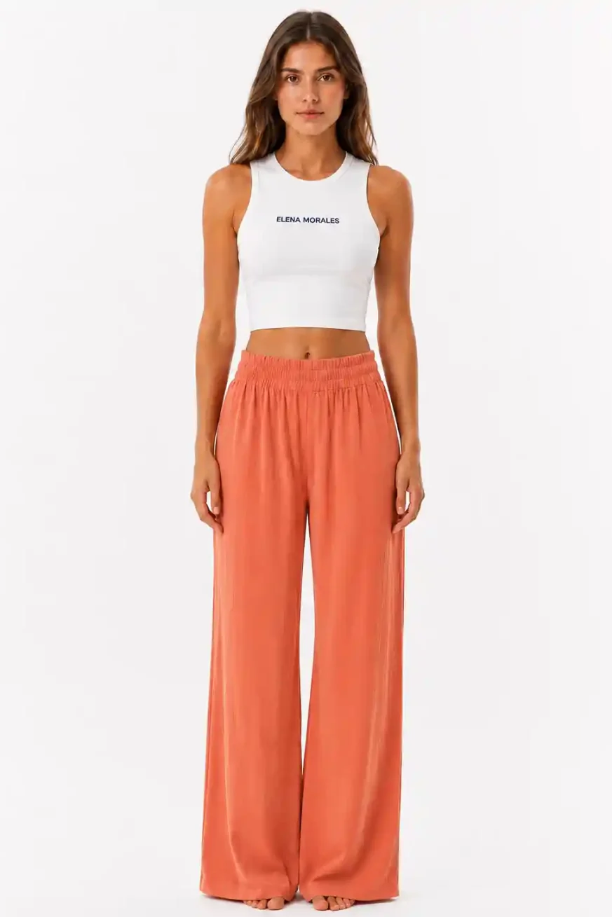 PANTALÓN PALAZZO SOFT ELENA MORALES HUAHINE 1
