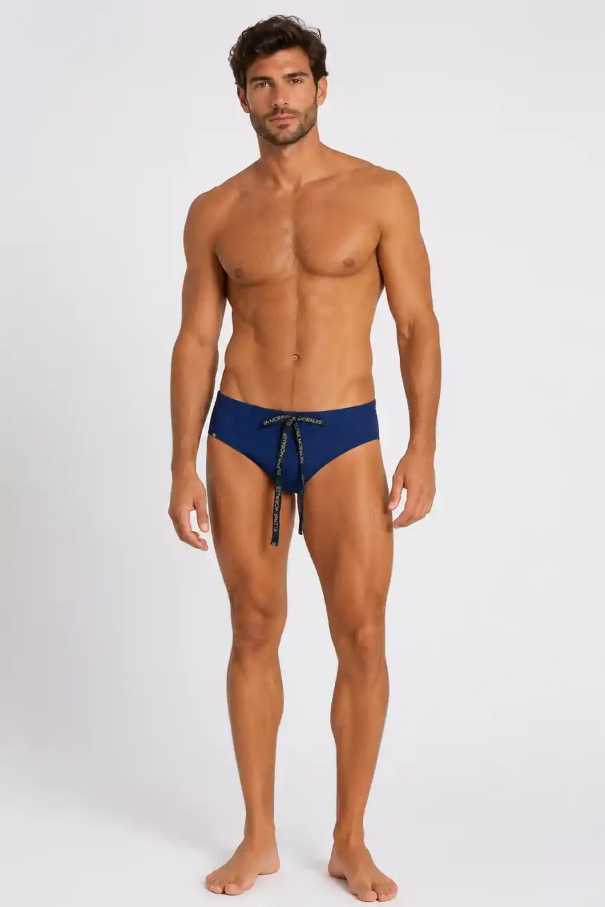 SLIP JACQUARD AZUL ELENA MORALES 1