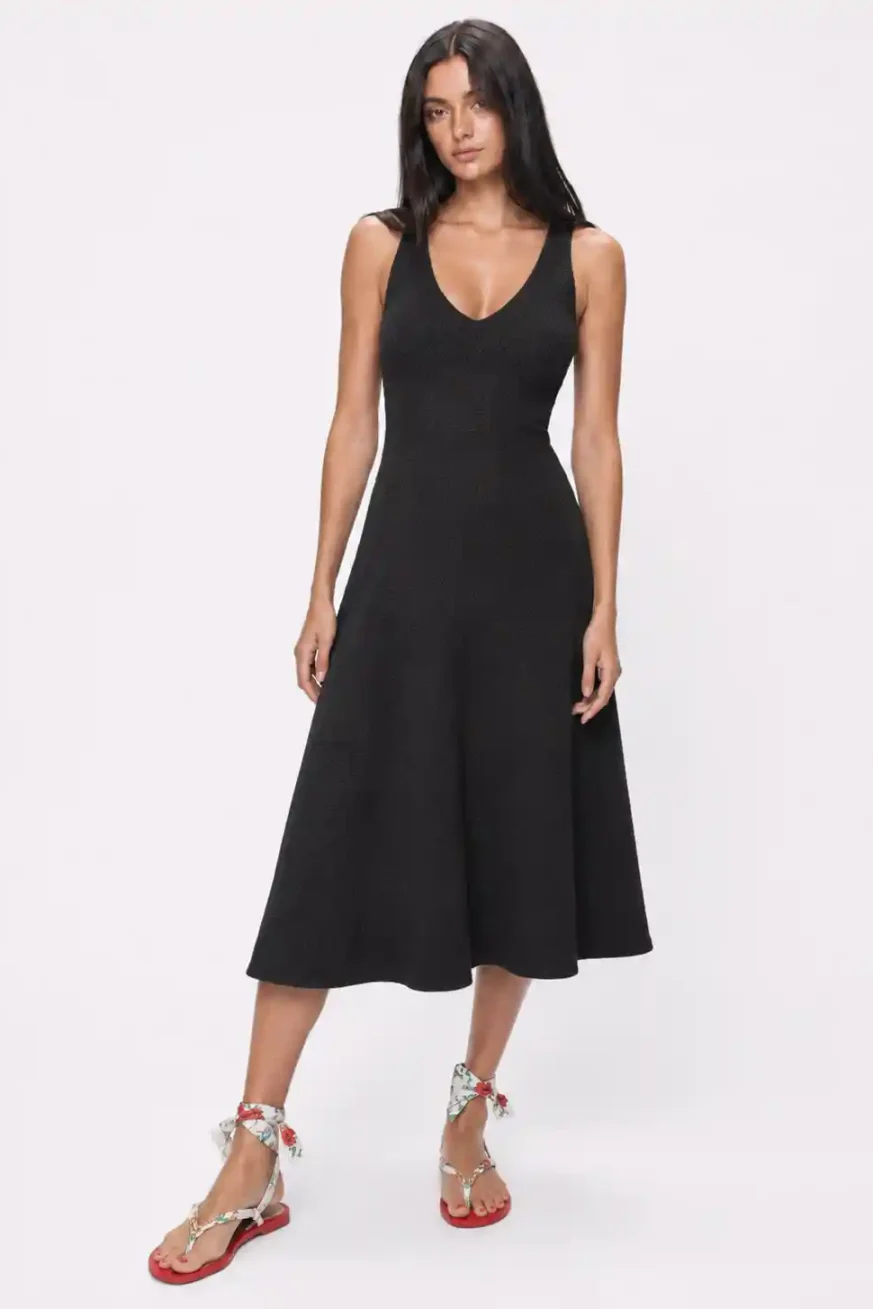 VESTIDO MAGNOLIA NEGRO ELENA MORALES 1