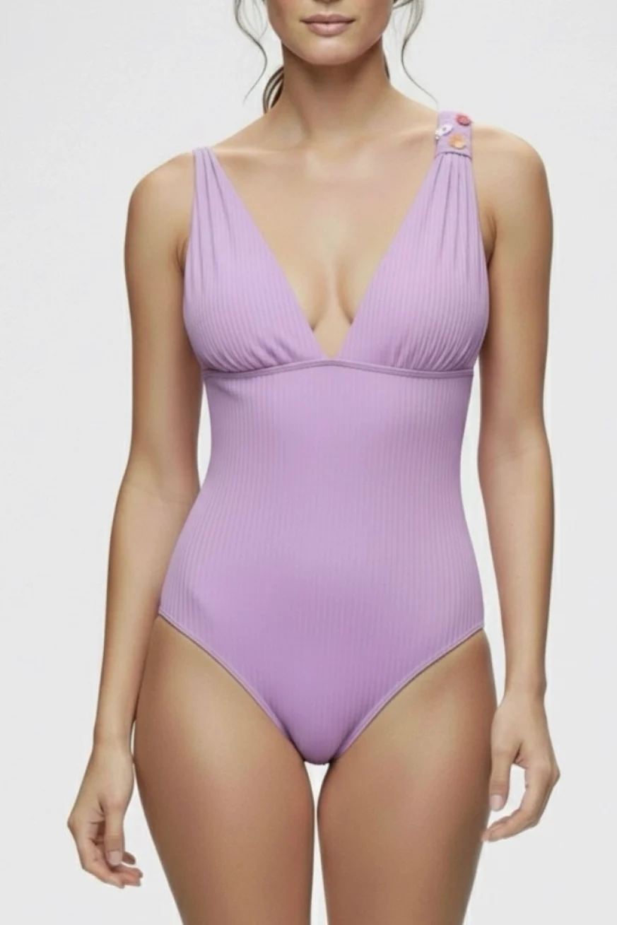 Bañador Floreta Ô (Colección Lancôme) de Elena Morales, vista detalle.