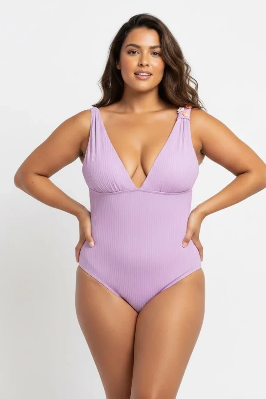 Bañador Floreta Ô (Colección Lancôme) de Elena Morales, vista detalle.
