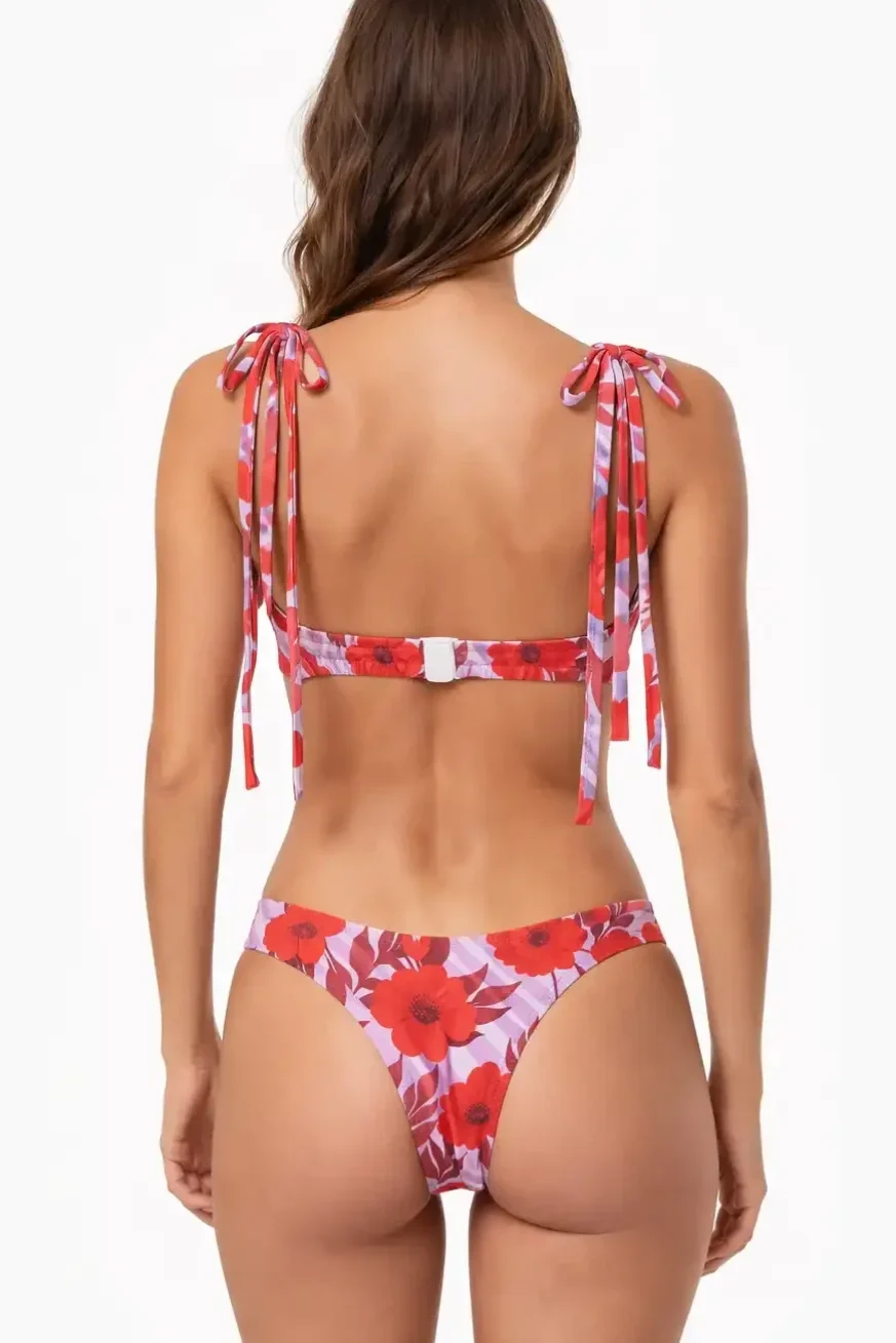 Bikini Amapola Mini de Elena Morales, vista detalle.