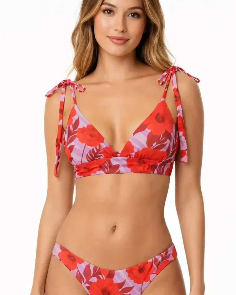 Bikini Amapola Mini de Elena Morales, vista detalle.