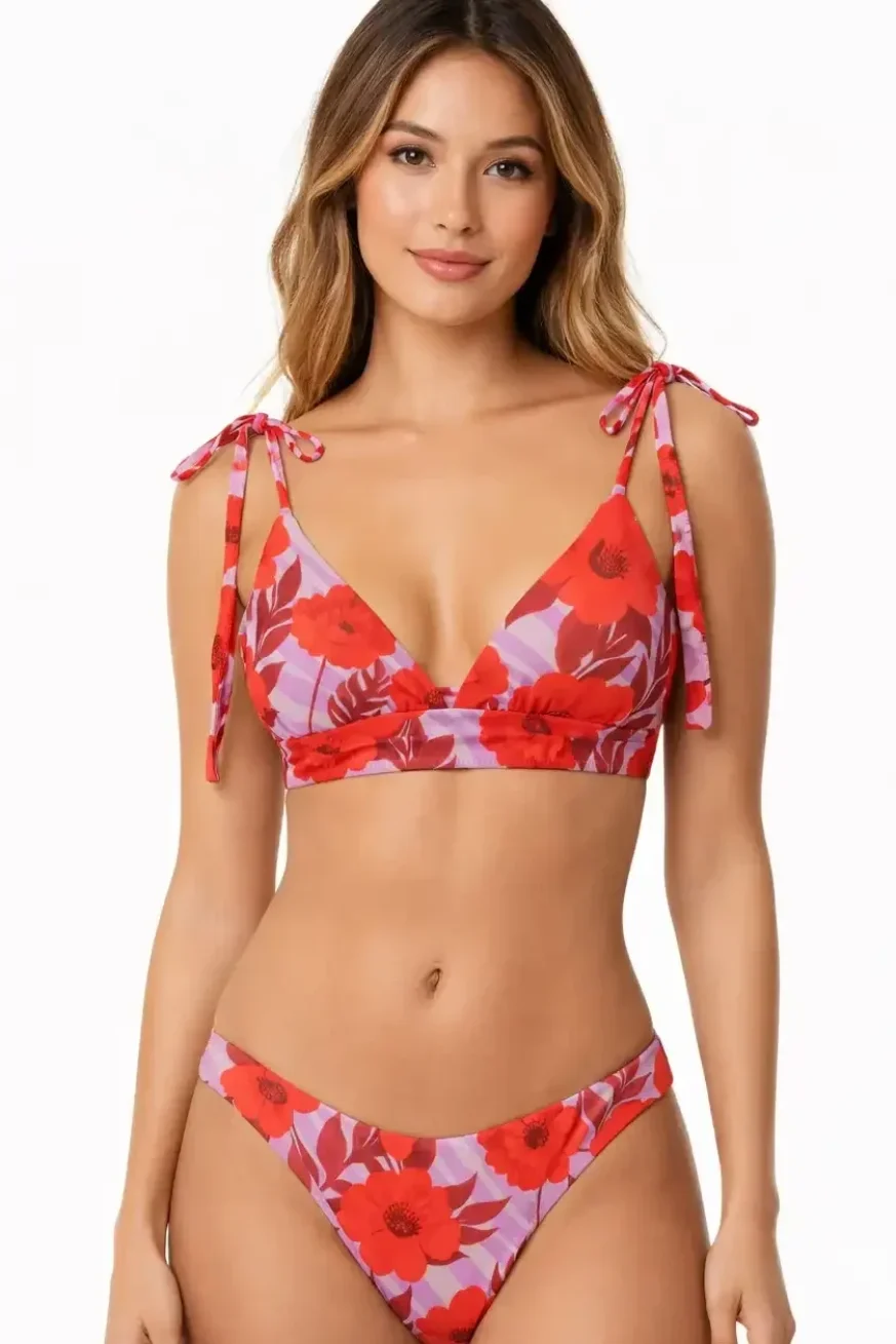 Bikini Amapola Mini de Elena Morales, vista detalle.