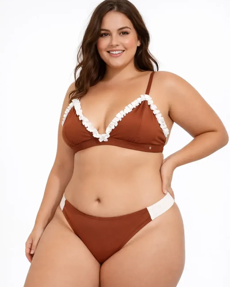 Bikini Fru Fru de Elena Morales, vista detalle.