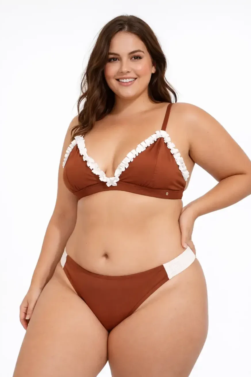Bikini Fru Fru de Elena Morales, vista detalle.