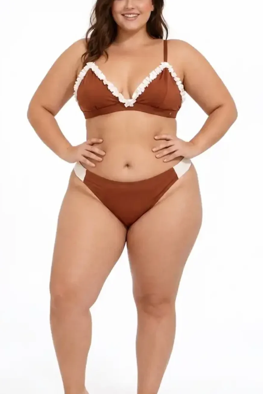 Bikini Fru Fru de Elena Morales, vista detalle.