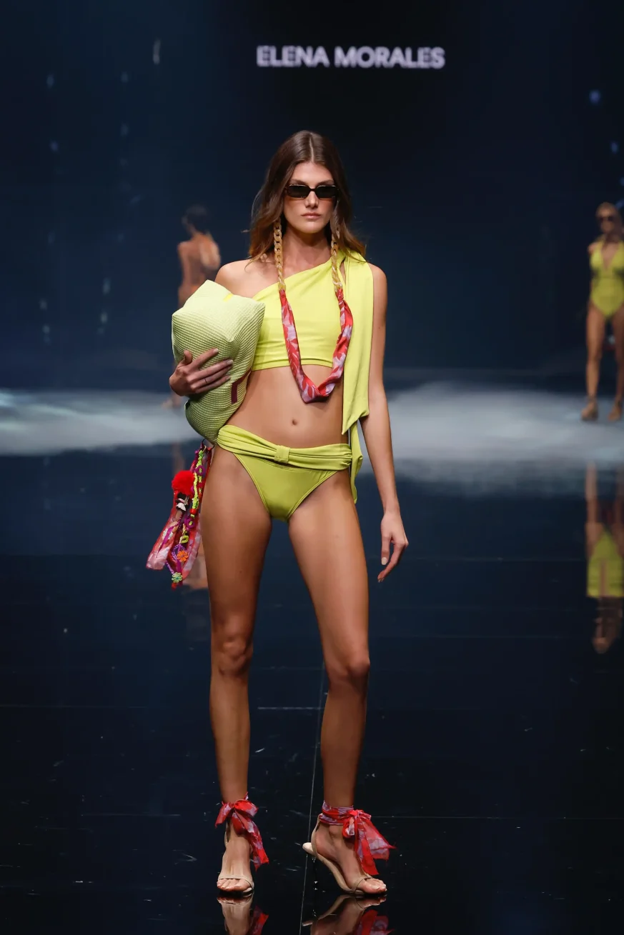 Bikini Lima Limón de Elena Morales, vista detalle.