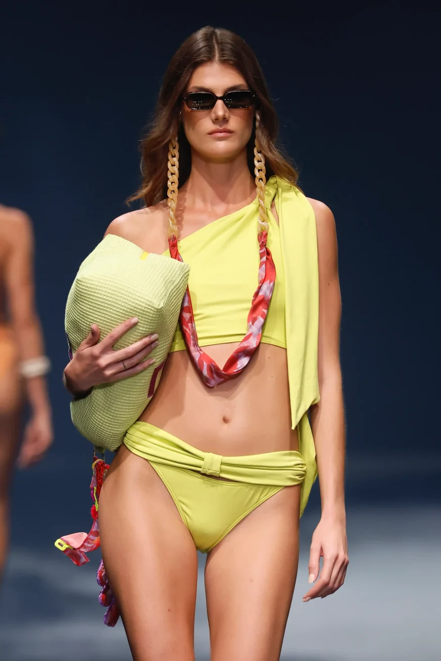 Bikini Lima Limón de Elena Morales, vista detalle.